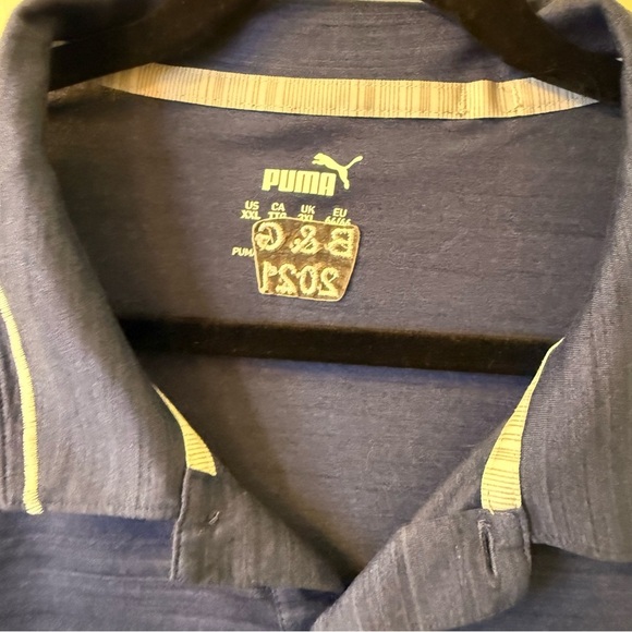 Puma Blue Polo Shirt Athletic Performance Golden Oaks B & G 2021 - Picture 2 of 11